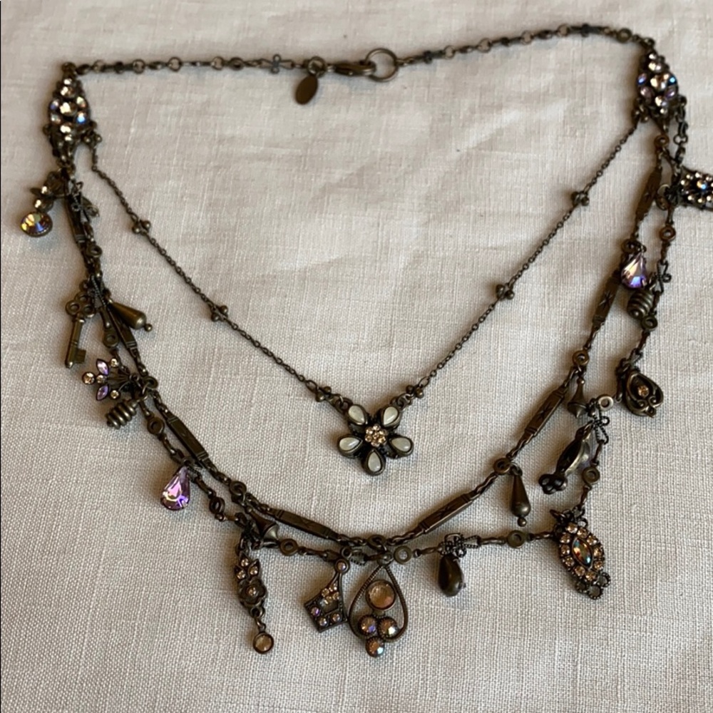 Sorrelli layered crystal necklace